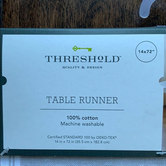 NWT 14”x72” Striped Table Runner - Picture 3 of 12